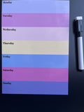 A5 Magnetic Weekly Planner - Pastel