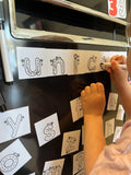 English Magnetic Word Building Set 50 Pieces - Supports KS1 Learning - Reading, Writing, Phonics and Spelling