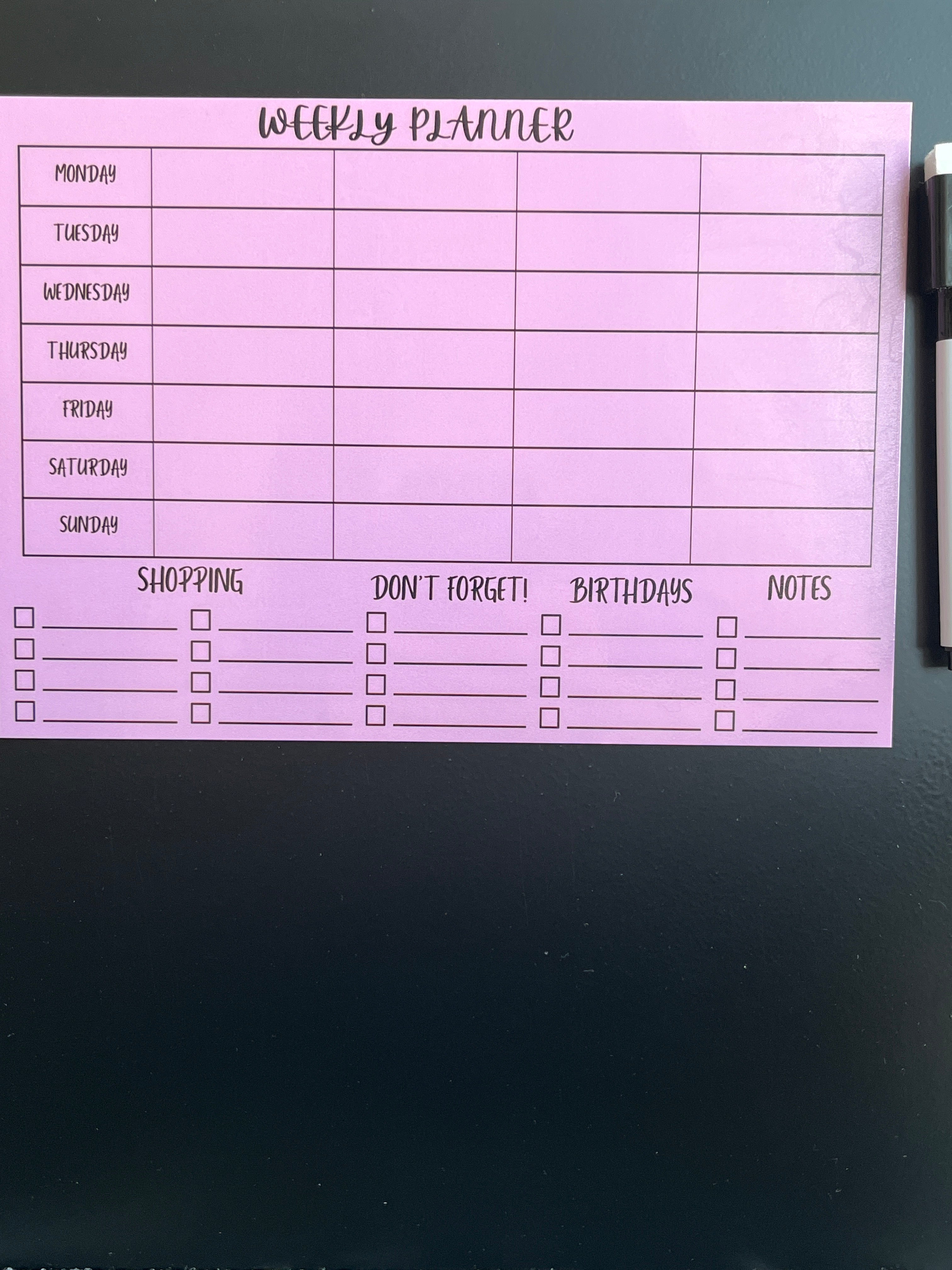 A5 Magnetic Weekly Planner