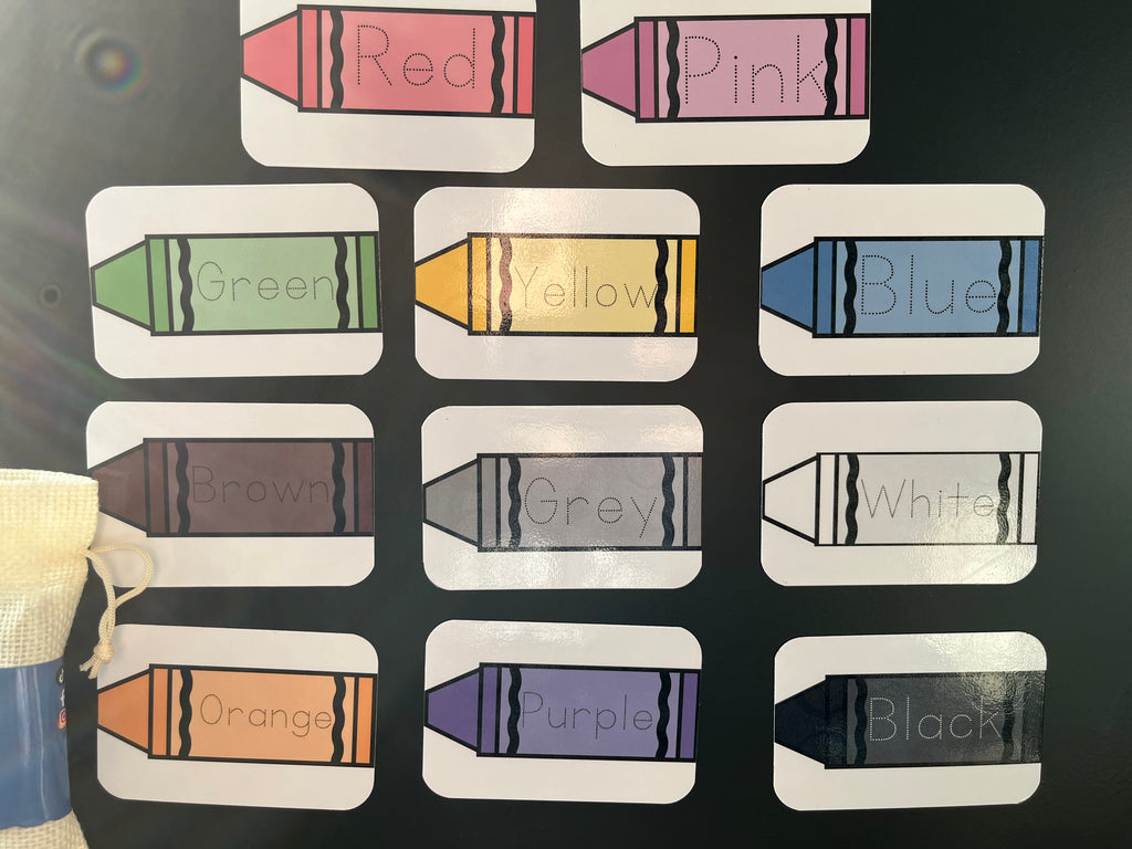 Wipe-Clean Colour Learning Magnet set 11 Pieces | Early Writing Practice Ages 3+