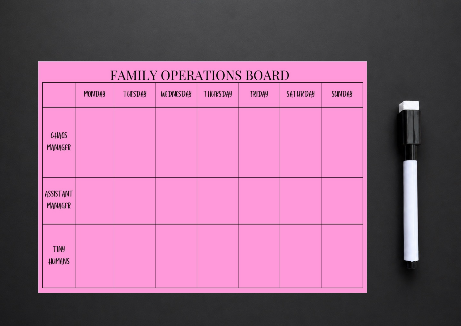 Family Operations Board