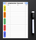 Wipe-Clean Magnetic Homework Planner | A5 Weekly School Organiser | Reusable Homework Tracker