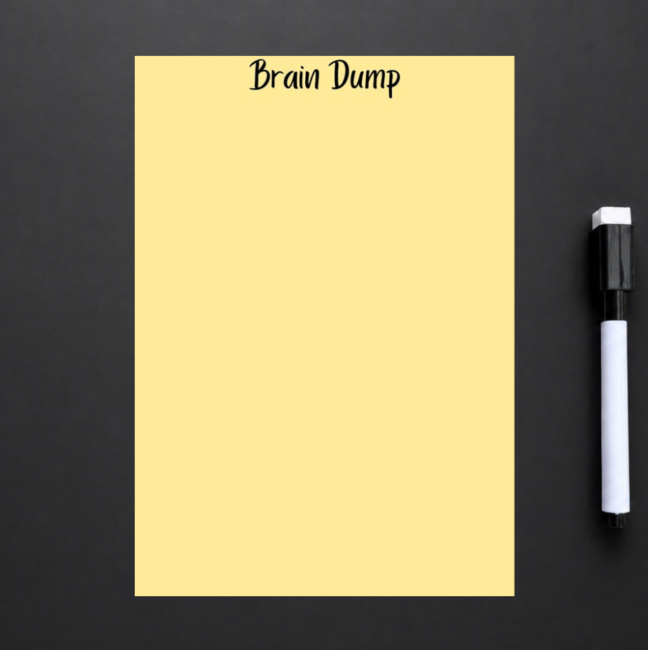 Brain Dump Reusable Magnetic Board A5 - Assorted designs