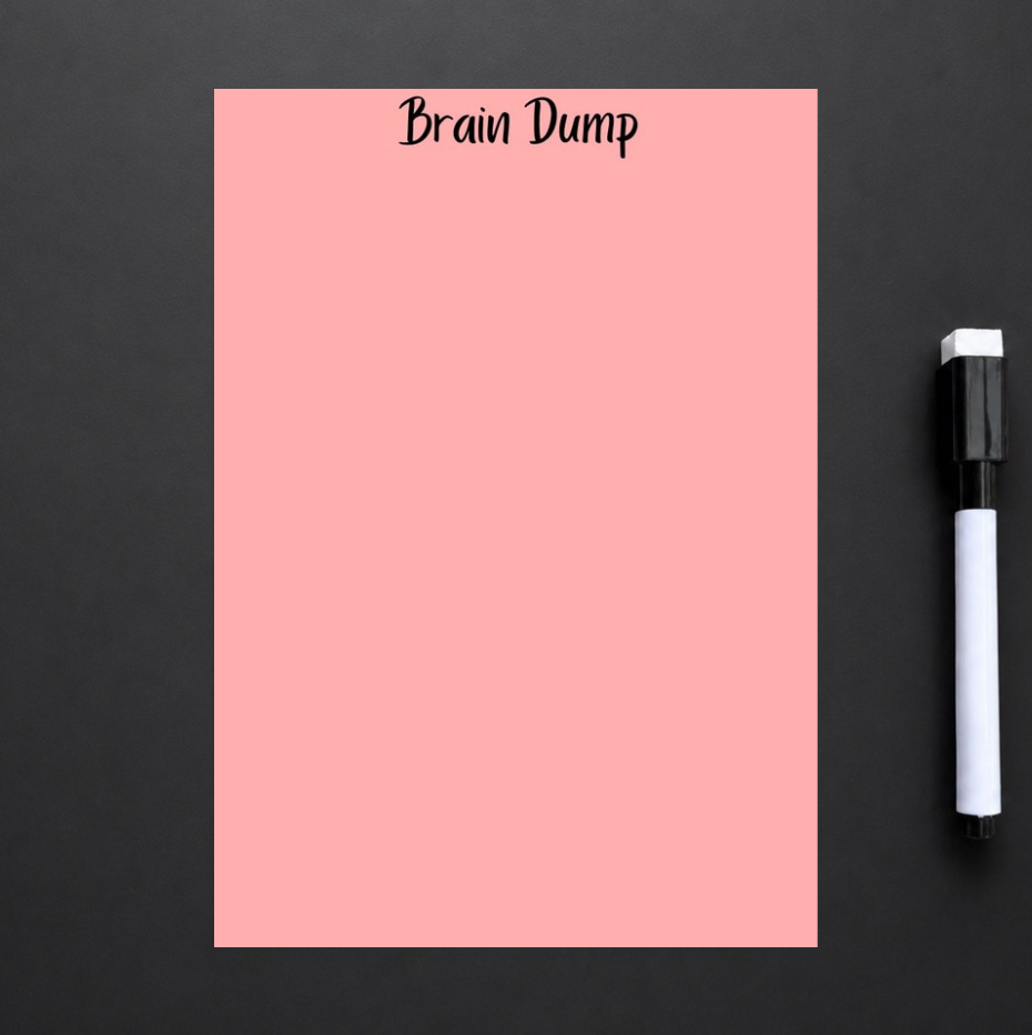 Brain Dump Reusable Magnetic Board A5 - Assorted designs